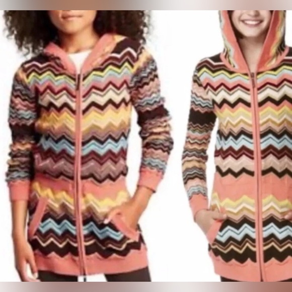 Missoni Multicolor Chevron Cardigan, xl - Picture 1 of 8